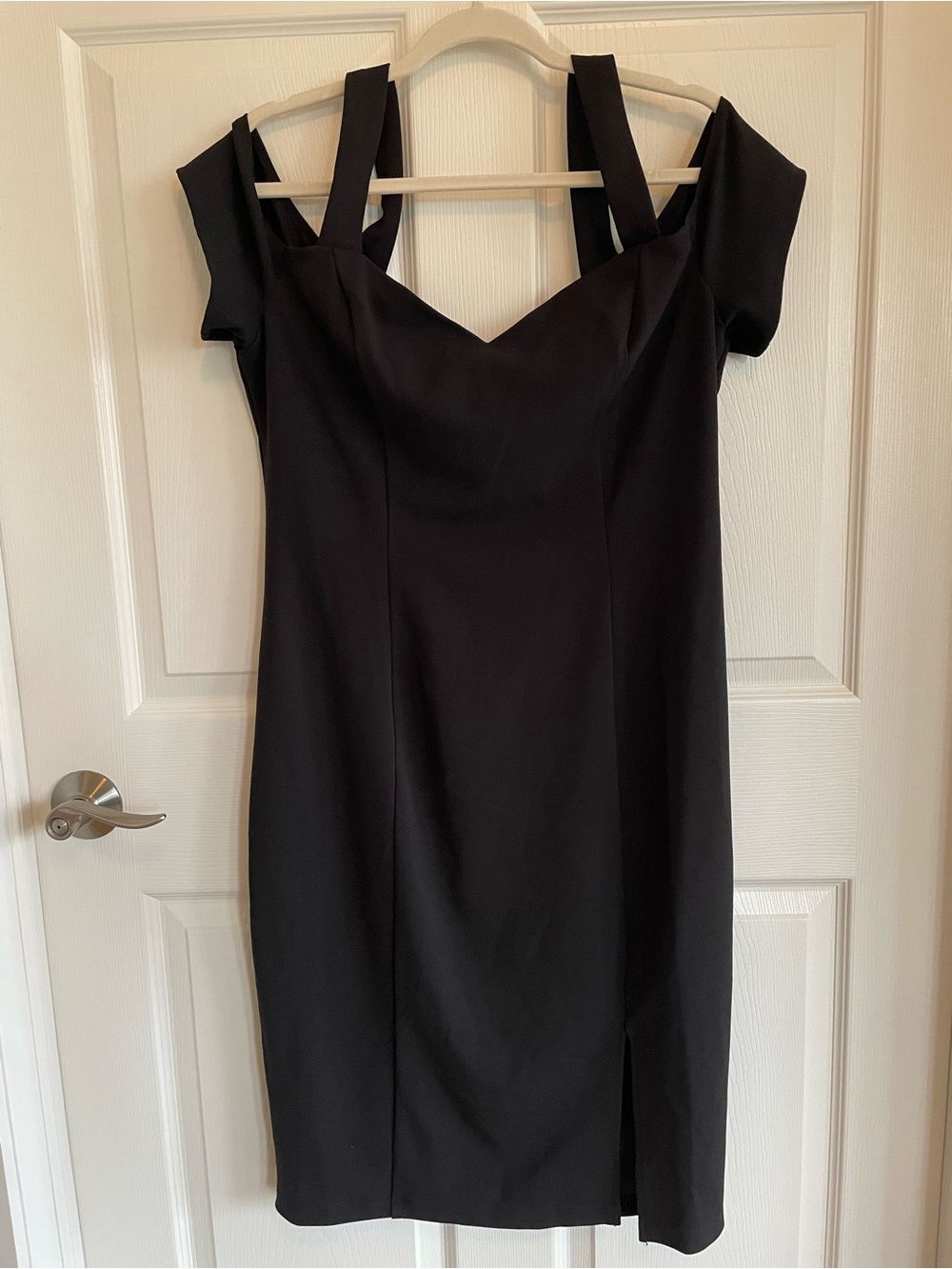 Bisou Bisou Elegant Black Midi Dress Size 16